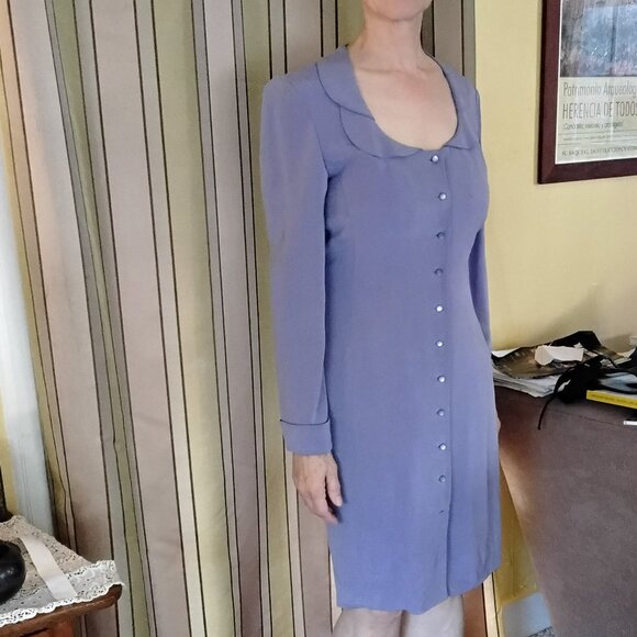 Lavender silk Dana Buchman dress size 6 - Picture 1 of 3
